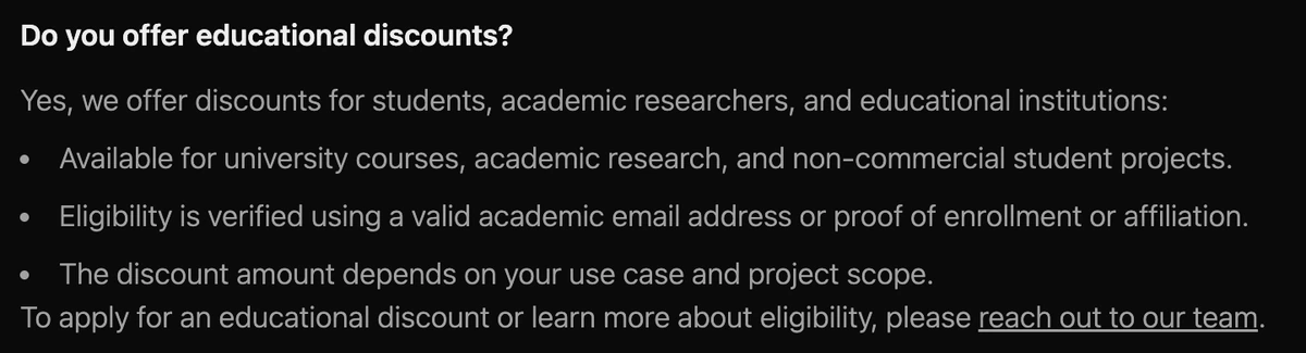 Envio Cloud plans and educational discounts